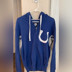 HANDS HIGH‎ INDIANAPOLIS COLTS Men’s Zip Up Hooded Sweatshirt size Small